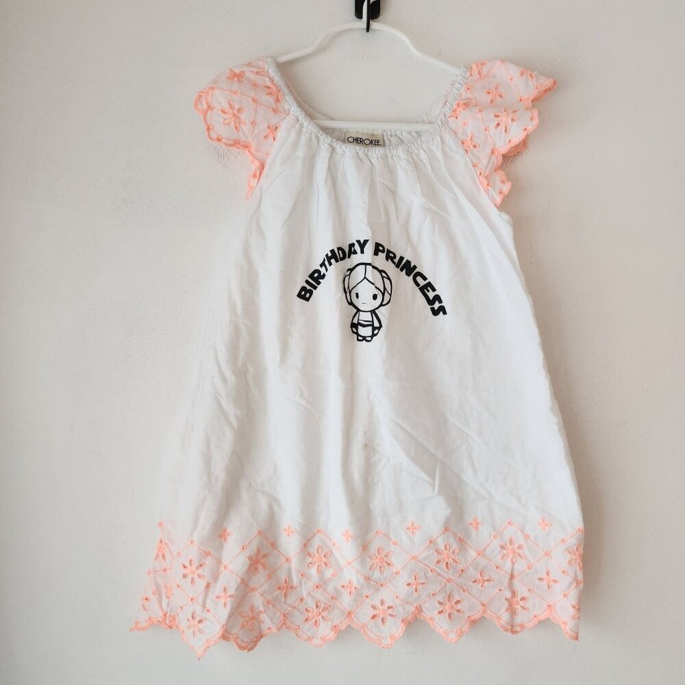 Cherokee Star Wars Princess Leia Birthday Dress Outfit White Youth Girls 6